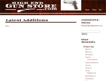 Tablet Screenshot of highendgunstore.com